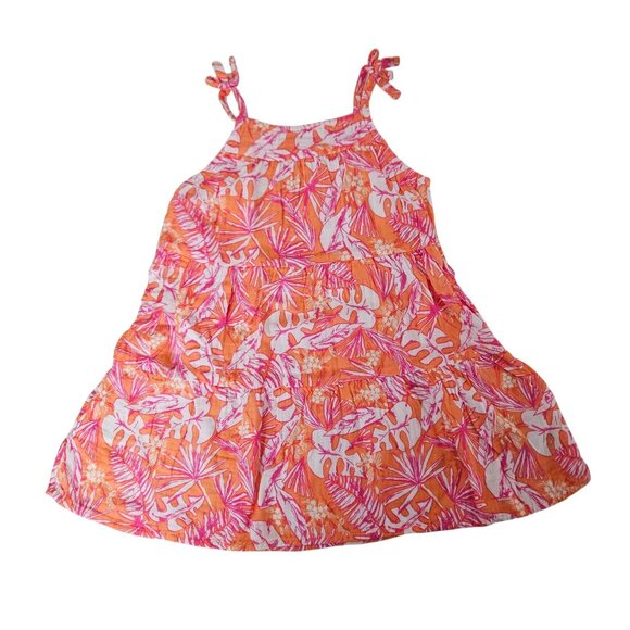 Cat & Jack Girls Tropical Floral Sundress Size 4T Party Beach Casual Summer - Picture 7 of 9
